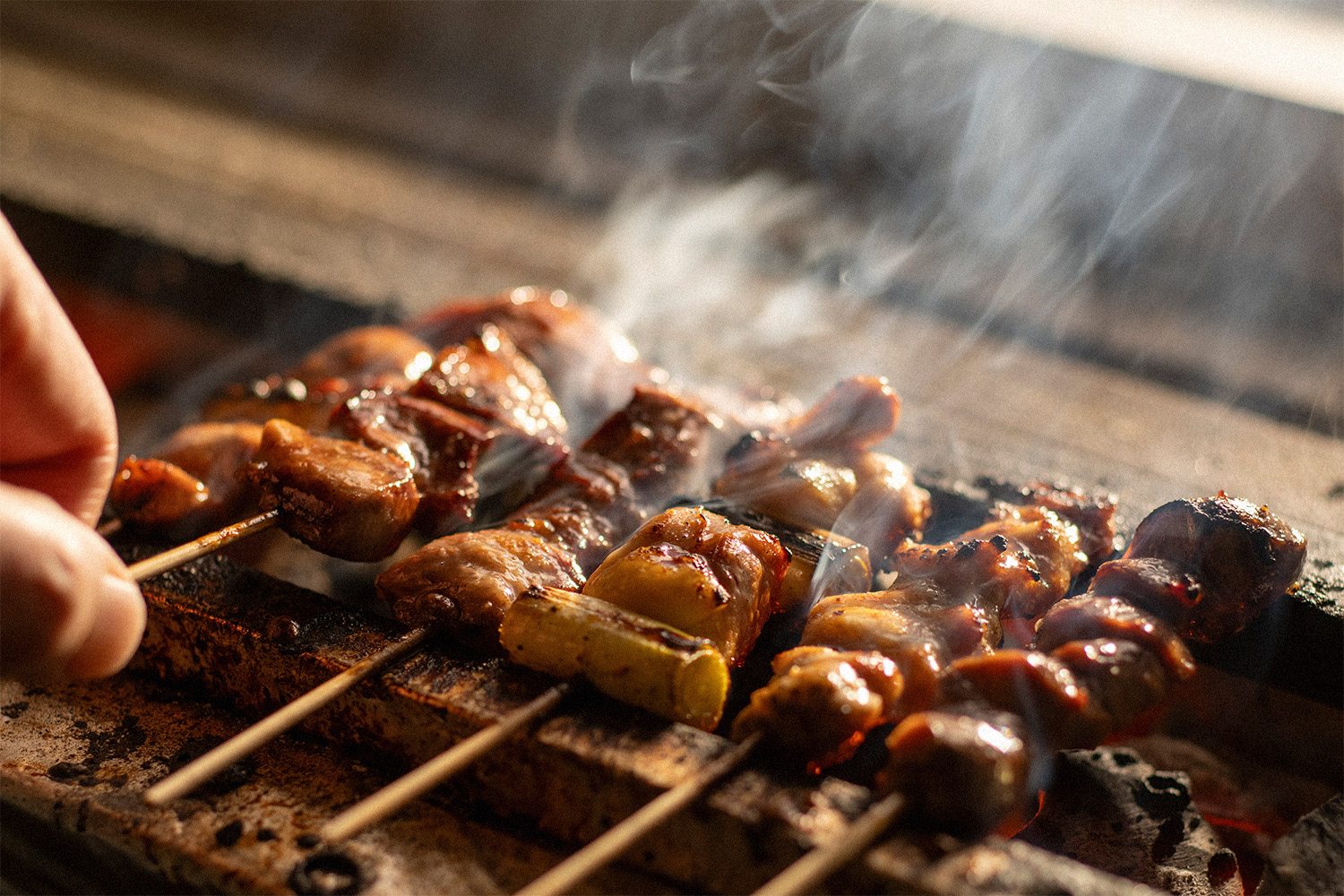 焼きシーン